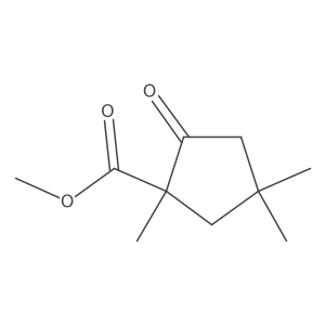Methyl 1,4,4-trimethyl-2-oxocyclopentane-1-carboxylate结构式