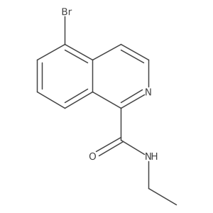 5-bromo-N-ethylisoquinoline-1-carboxamide结构式