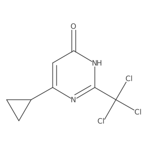 6-Cyclopropyl-2-(trichloromethyl)-3,4-dihydropyrimidin-4-one Structure