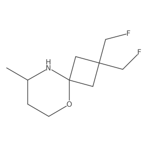 2,2-Bis(fluoromethyl)-8-methyl-5-oxa-9-azaspiro[3.5]nonane Structure
