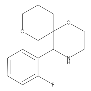 5-(2-Fluorophenyl)-1,8-dioxa-4-azaspiro[5.5]undecane Structure