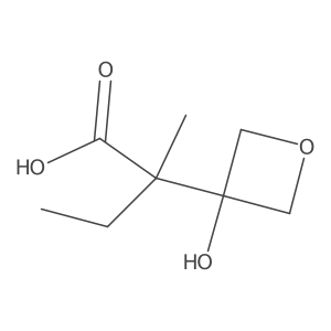 2-(3-Hydroxyoxetan-3-yl)-2-methylbutanoic acid结构式