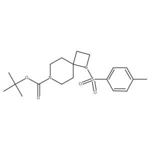 Tert-butyl 1-tosyl-1,7-diazaspiro[3.5]nonane-7-carboxylate结构式
