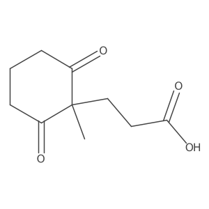 3-(1-Methyl-2,6-dioxocyclohexyl)propanoic acid Structure