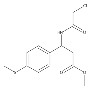 Methyl 3-(2-chloroacetamido)-3-[4-(methylsulfanyl)phenyl]propanoate结构式