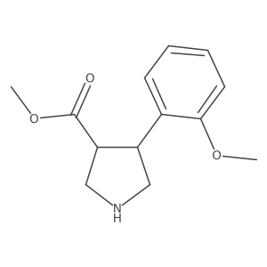 Methyl (3S,4R)-4-(2-methoxyphenyl)pyrrolidine-3-carboxylate Structure
