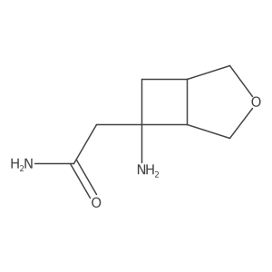 rac-2-[(1R,5R)-6-amino-3-oxabicyclo[3.2.0]heptan-6-yl]acetamide Structure