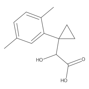2-[1-(2,5-Dimethylphenyl)cyclopropyl]-2-hydroxyacetic acid结构式