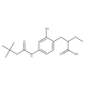 3-(4-{[(Tert-butoxy)carbonyl]amino}-2-hydroxyphenyl)-2-methoxypropanoic acid Structure