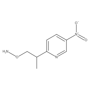 O-[2-(5-nitropyridin-2-yl)propyl]hydroxylamine结构式