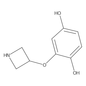 2-(Azetidin-3-yloxy)benzene-1,4-diol结构式