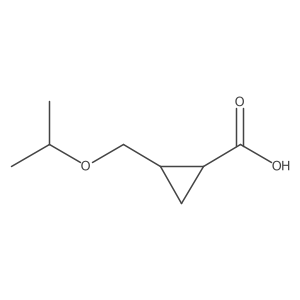 2-[(Propan-2-yloxy)methyl]cyclopropane-1-carboxylic acid结构式