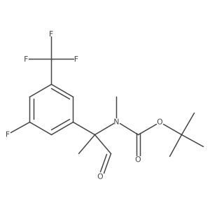 tert-butyl N-{2-[3-fluoro-5-(trifluoromethyl)phenyl]-1-oxopropan-2-yl}-N-methylcarbamate Structure