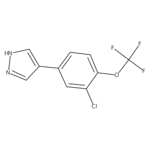 4-[3-chloro-4-(trifluoromethoxy)phenyl]-1H-pyrazole Structure