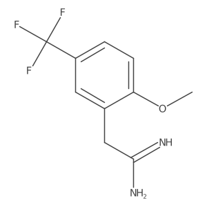 2-[2-Methoxy-5-(trifluoromethyl)phenyl]ethanimidamide结构式
