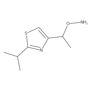 O-{1-[2-(propan-2-yl)-1,3-thiazol-4-yl]ethyl}hydroxylamine结构式