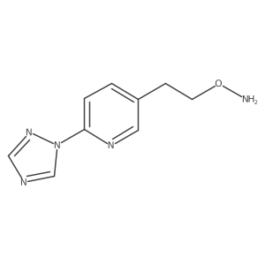 O-{2-[6-(1H-1,2,4-triazol-1-yl)pyridin-3-yl]ethyl}hydroxylamine Structure
