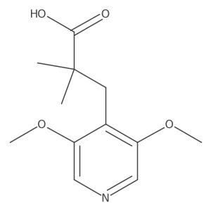 3-(3,5-Dimethoxypyridin-4-yl)-2,2-dimethylpropanoic acid结构式