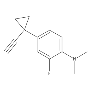 4-(1-ethynylcyclopropyl)-2-fluoro-N,N-dimethylaniline Structure