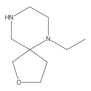 6-Ethyl-2-oxa-6,9-diazaspiro[4.5]decane结构式