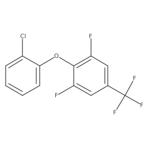 2-(2-Chlorophenoxy)-1,3-difluoro-5-(trifluoromethyl)benzene结构式