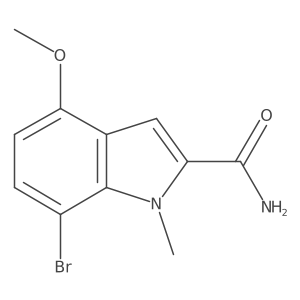 7-bromo-4-methoxy-1-methyl-1H-Indole-2-carboxamide结构式