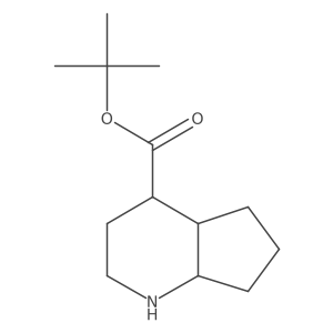 Tert-butyl 2,3,4,4a,5,6,7,7a-octahydro-1H-cyclopenta[b]pyridine-4-carboxylate结构式