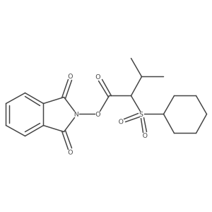 1,3-dioxo-2,3-dihydro-1H-isoindol-2-yl 2-(cyclohexanesulfonyl)-3-methylbutanoate Structure