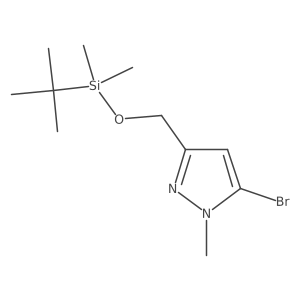 (5-Bromo-1-methylpyrazol-3-yl)methoxy-tert-butyl-dimethylsilane Structure