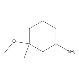 cis-3-Methoxy-3-methyl-cyclohexanamine Structure