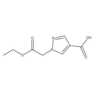 1-(2-Ethoxy-2-oxoethyl)-1H-pyrazole-4-carboxylic acid结构式