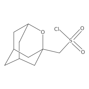 2-Oxatricyclo[3.3.1.13,7]decan-1-ylmethanesulfonyl chloride Structure