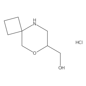 8-Oxa-5-azaspiro[3.5]nonan-7-ylmethanol;hydrochloride Structure