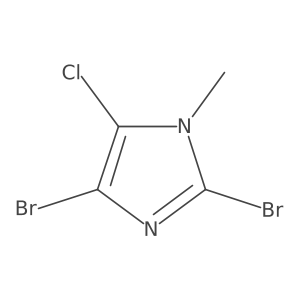 2,4-Dibromo-5-chloro-1-methylimidazole结构式