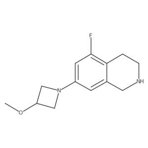 5-Fluoro-7-(3-methoxyazetidin-1-yl)-1,2,3,4-tetrahydroisoquinoline结构式