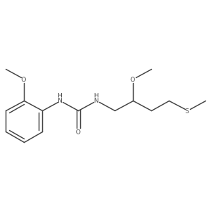 3-[2-Methoxy-4-(methylsulfanyl)butyl]-1-(2-methoxyphenyl)urea Structure