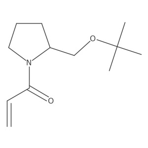 1-[(2S)-2-[(2-Methylpropan-2-yl)oxymethyl]pyrrolidin-1-yl]prop-2-en-1-one Structure