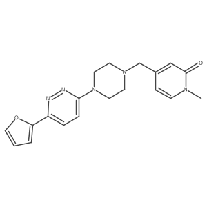 4-[[4-[6-(Furan-2-yl)pyridazin-3-yl]piperazin-1-yl]methyl]-1-methylpyridin-2-one Structure