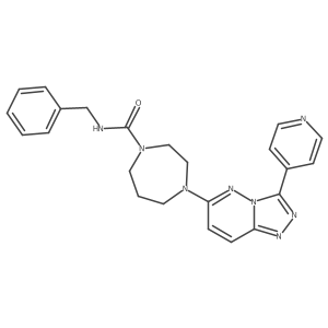 N-benzyl-4-[3-(pyridin-4-yl)-[1,2,4]triazolo[4,3-b]pyridazin-6-yl]-1,4-diazepane-1-carboxamide Structure