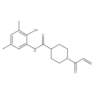 N-(2-Hydroxy-3,5-dimethylphenyl)-1-prop-2-enoylpiperidine-4-carboxamide结构式