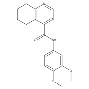 N-(3,4-Dimethoxyphenyl)-5,6,7,8-tetrahydroquinazoline-4-carboxamide结构式