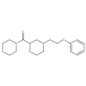 4-(2-Phenoxyethyl)-2-(thiomorpholine-4-carbonyl)morpholine Structure