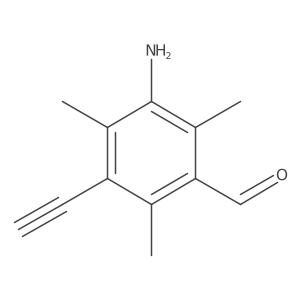 3-Amino-5-ethynyl-2,4,6-trimethylbenzaldehyde结构式