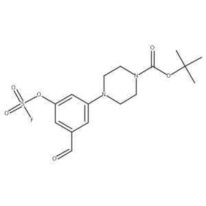 Tert-butyl 4-{3-[(fluorosulfonyl)oxy]-5-formylphenyl}piperazine-1-carboxylate结构式