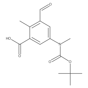 5-{[(Tert-butoxy)carbonyl](methyl)amino}-3-formyl-2-methylbenzoic acid Structure