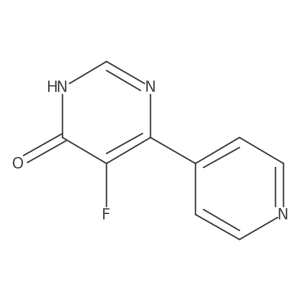 5-Fluoro-6-(pyridin-4-yl)-3,4-dihydropyrimidin-4-one结构式