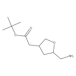 Tert-butyl 2-[5-(aminomethyl)oxolan-3-yl]acetate Structure