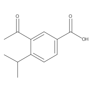 3-Acetyl-4-propan-2-ylbenzoic acid结构式