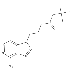tert-butyl 4-(6-amino-9H-purin-9-yl)butanoate结构式