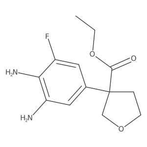 Ethyl 3-(3,4-diamino-5-fluorophenyl)tetrahydrofuran-3-carboxylate Structure